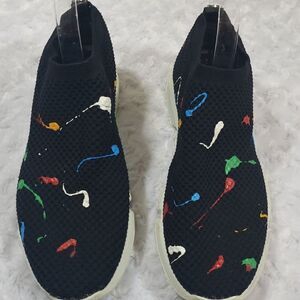 The Wishbone Collection size 10 slip on sneakers Pop of Paint Splash